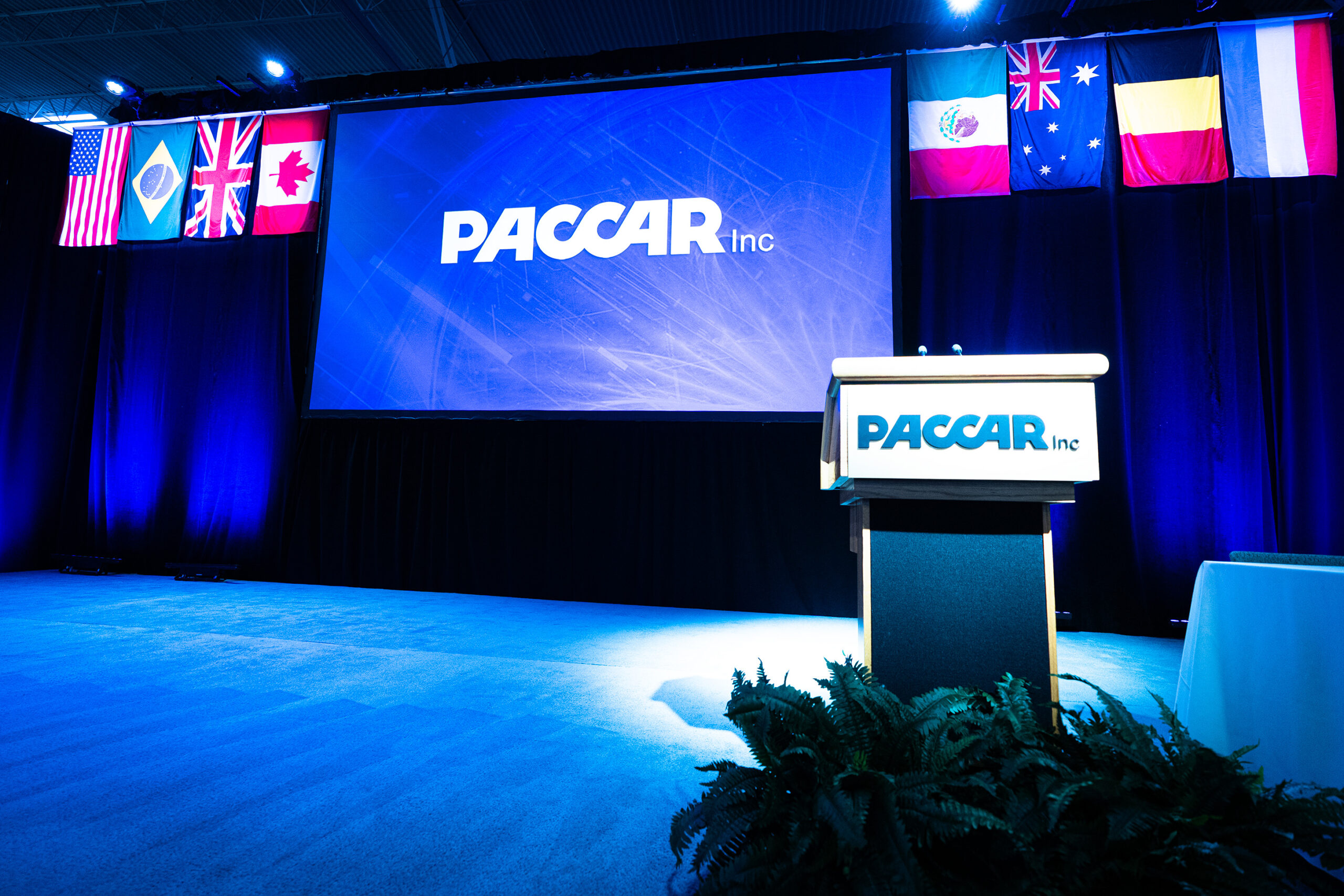 AV Factory provided comprehensive audio visual solutions for the annual PACCAR Stockholders Meeting.